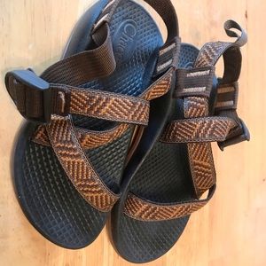 Toddler brown and black Chaco sandals size 11